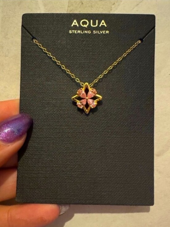 Aqua Jewelry - NWT Aqua Sterling Silver Necklace